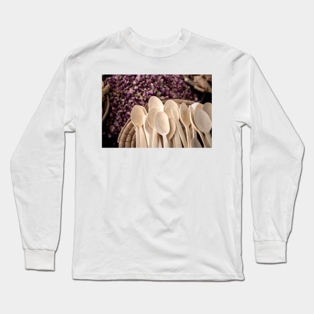 Wooden Spoons Long Sleeve T-Shirt by Memories4you